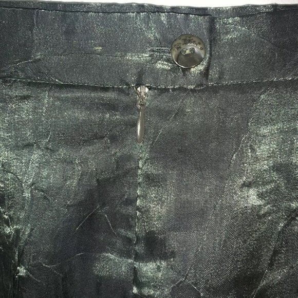 VINTAGE LENA GABRIELLE NY Green Satin Skirt! 27”! - Picture 4 of 12